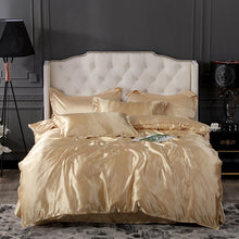 Load image into Gallery viewer, Satin Bedding Set - Pure Gold