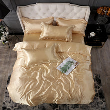 Load image into Gallery viewer, Satin Bedding Set - Pure Gold