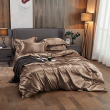Load image into Gallery viewer, Satin Bedding Set - Old Gold