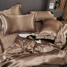Load image into Gallery viewer, Satin Bedding Set - Old Gold