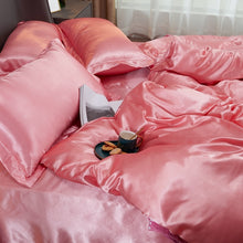 Load image into Gallery viewer, Satin Bedding Set - Peach