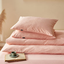Load image into Gallery viewer, 100% Cotton Chenille Bedding Set - Salmon
