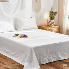 Load image into Gallery viewer, Luxury 100% Cotton Chenille 4 Pcs Bedding Set - White