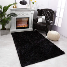 Load image into Gallery viewer, Fluffy Large Area Rug - Black