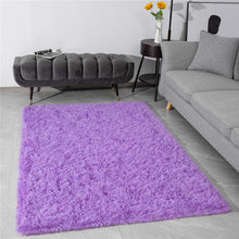 Load image into Gallery viewer, Fluffy Large Area Rug - Purple