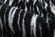 Load image into Gallery viewer, Fluffy Large Area Rug - Zebra