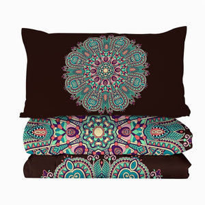 Mandala Summer Comforter Coverlet - Deep Ocean