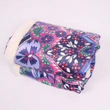 Load image into Gallery viewer, Purple Glowing Mandala Throw Blanket