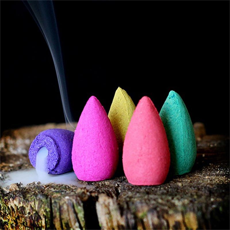 Bruciatore D'Incenso A Cascata Elefante In Ceramica - Con 20 Coni Backflow E Accessori - Porta Incenso Per Meditazione E Yoga - Regalo Rilassante