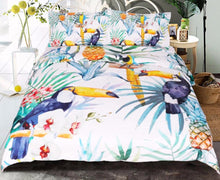 Load image into Gallery viewer, Mandala Quilt Cover Set - Toucan