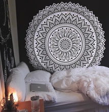 Load image into Gallery viewer, Yin Yang Printed Lotus Mandala Tapestry - Various Styles