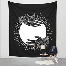Load image into Gallery viewer, Yin Yang Printed Lotus Mandala Tapestry - Various Styles