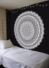 Load image into Gallery viewer, Yin Yang Printed Lotus Mandala Tapestry - Various Styles