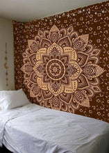Load image into Gallery viewer, Yin Yang Printed Lotus Mandala Tapestry - Various Styles