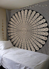 Load image into Gallery viewer, Yin Yang Printed Lotus Mandala Tapestry - Various Styles