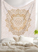 Load image into Gallery viewer, Yin Yang Printed Lotus Mandala Tapestry - Various Styles