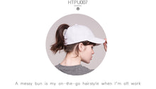 Load image into Gallery viewer, Solid Cotton Ponytail Cap