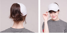 Load image into Gallery viewer, Solid Cotton Ponytail Cap