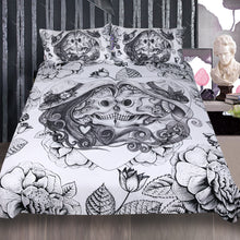 Load image into Gallery viewer, Sugar Love Skull Bedding Set