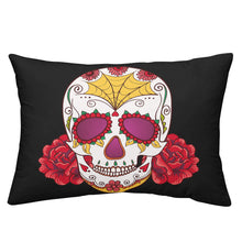 Load image into Gallery viewer, Skull Red Flowers Bedding Set
