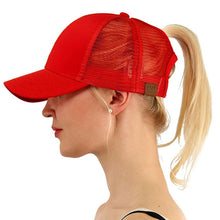 Load image into Gallery viewer, Ponytail Messy Bun Cap