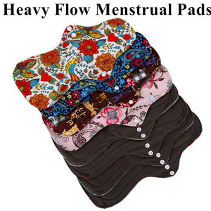 10PC Heavy Flow Reusable Menstrual Pads
