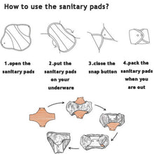 Load image into Gallery viewer, 10PC Heavy Flow Reusable Menstrual Pads