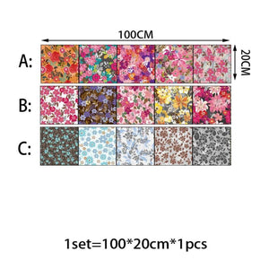 Flower Tiles Wall Sticker Waterproof