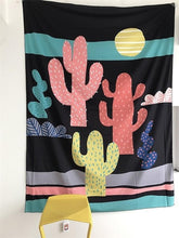 Load image into Gallery viewer, Boho Green Plants Cactus Tapestry