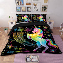 Load image into Gallery viewer, Rainbow Unicorn Bedding Set