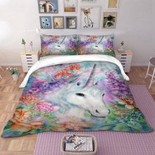 Load image into Gallery viewer, Paint Unicorn Bedding Set