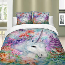 Load image into Gallery viewer, Paint Unicorn Bedding Set