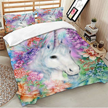 Load image into Gallery viewer, Paint Unicorn Bedding Set