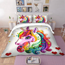 Load image into Gallery viewer, Melt my Heart Unicorn Bedding Set