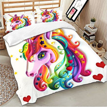 Load image into Gallery viewer, Melt my Heart Unicorn Bedding Set