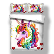 Load image into Gallery viewer, Melt my Heart Unicorn Bedding Set
