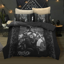 Load image into Gallery viewer, Sugar Skull And Motorcycle Bedding Set - 6 styles