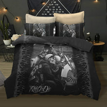 Load image into Gallery viewer, Sugar Skull And Motorcycle Bedding Set - 6 styles