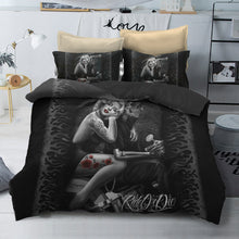 Load image into Gallery viewer, Sugar Skull And Motorcycle Bedding Set - 6 styles
