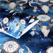 Load image into Gallery viewer, Mandala Quilt Cover Set - Bull Head Skull