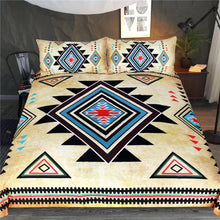 Load image into Gallery viewer, Mandala Quilt Cover Set - Aztec