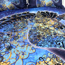 Load image into Gallery viewer, Mandala Quilt Cover Set - Paisley Unicorn