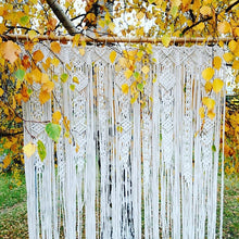 Load image into Gallery viewer, Macrame Tapestry Curtain Backdrop