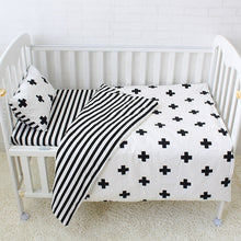 Load image into Gallery viewer, Pluses 3Pcs Baby Bedding Set - 100% cotton