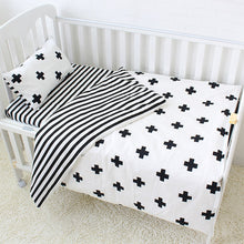 Load image into Gallery viewer, Pluses 3Pcs Baby Bedding Set - 100% cotton