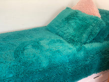 Load image into Gallery viewer, Fluffy Quilt Cover Set - Teal - CLEARANCE