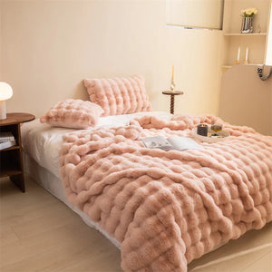 Rabbit Faux Fur Luxury Blanket