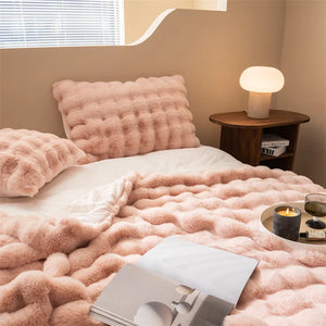 Rabbit Faux Fur Luxury Blanket