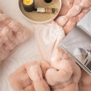 Rabbit Faux Fur Luxury Blanket