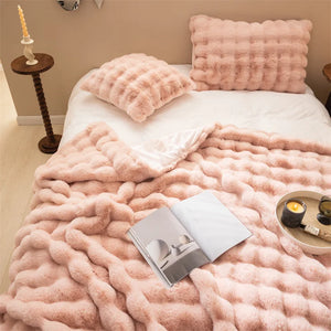 Rabbit Faux Fur Luxury Blanket